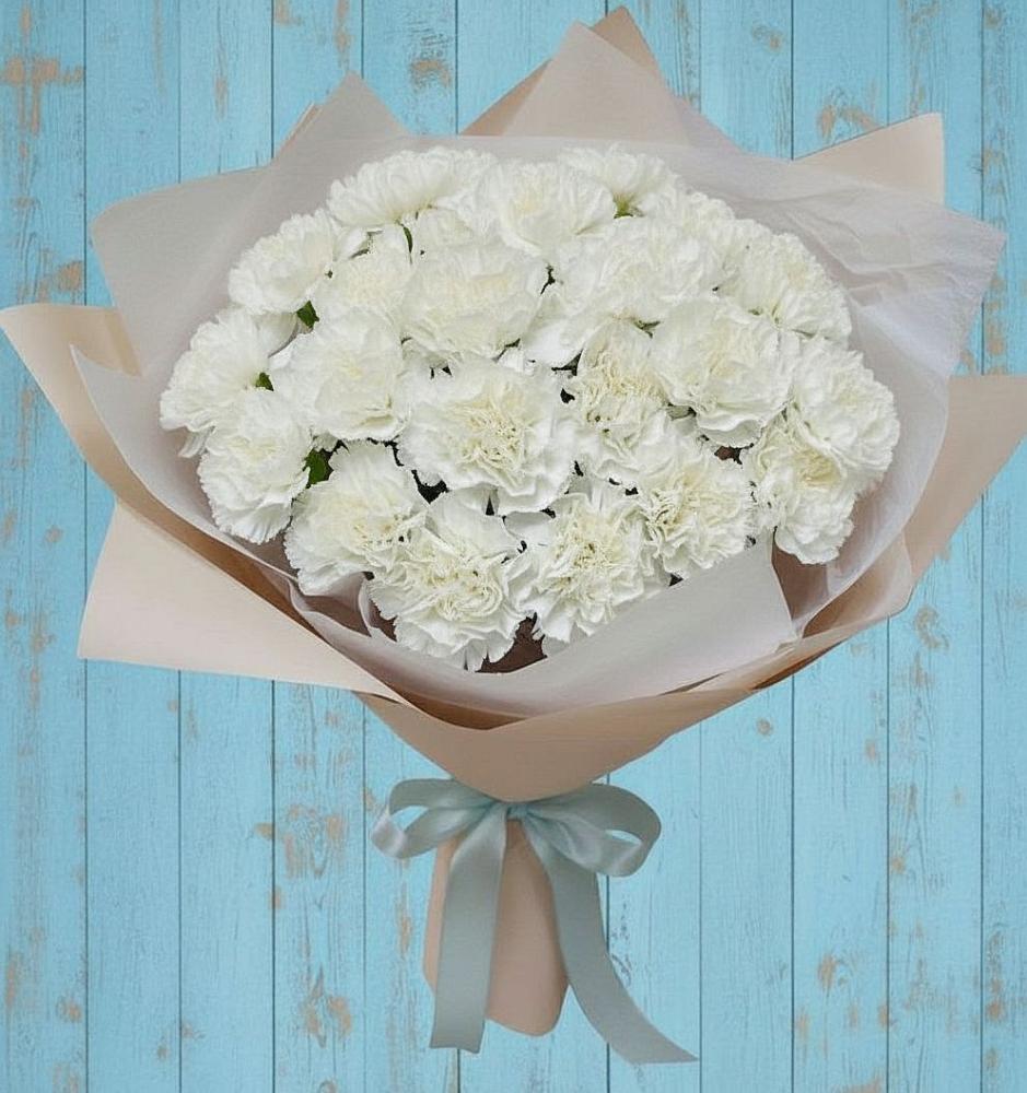 Букет цветов из: Гвоздики в Суворовской