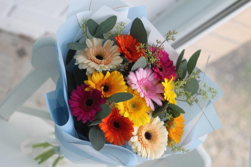 Букет цветов из: Герберы в Суворовской