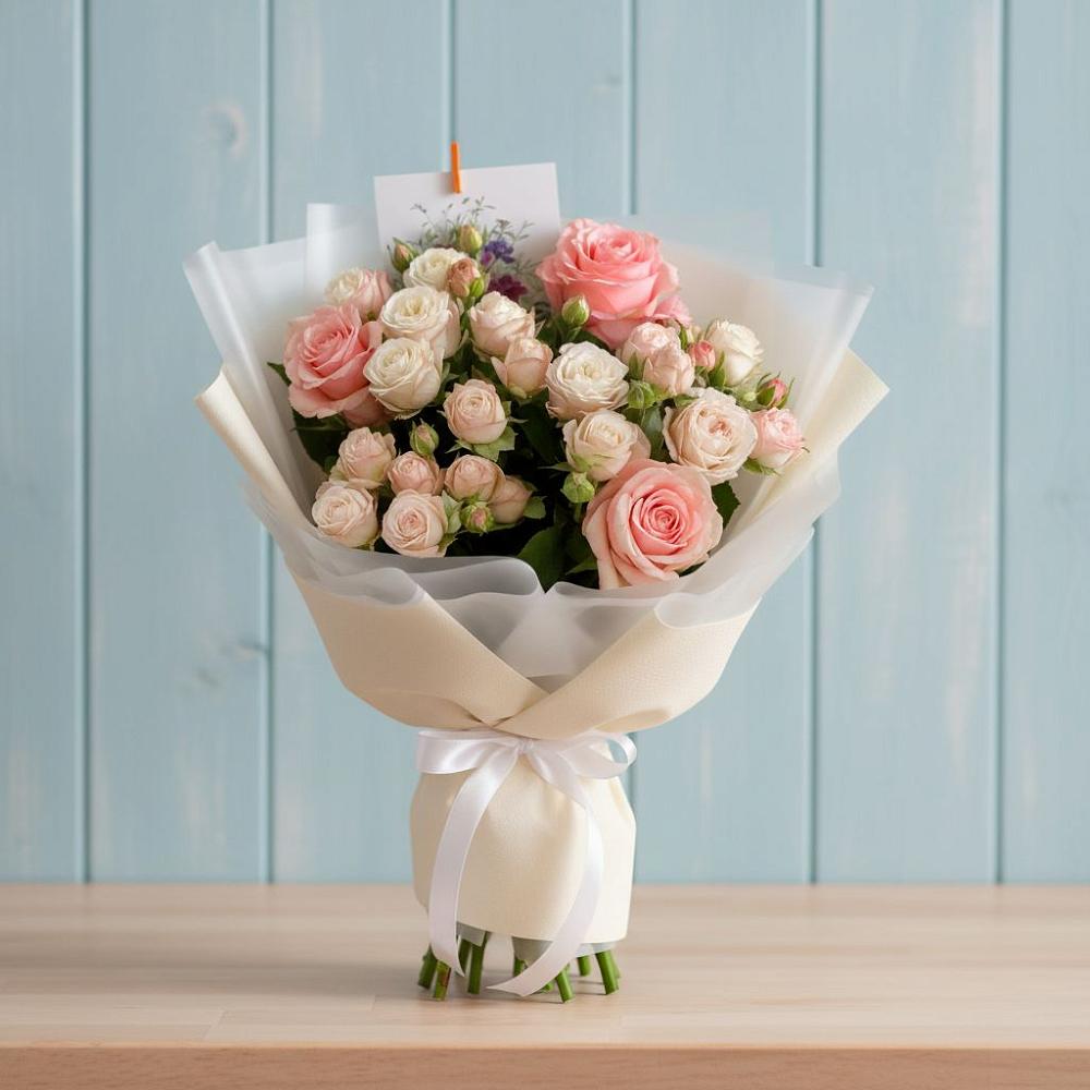 Букет цветов из: Розы в Суворовской