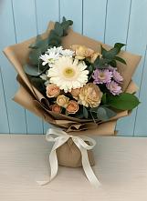 Букет цветов из:  Герберы и Хризантемы в Суворовской