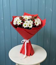 Букет цветов из:  Хризантемы в Суворовской