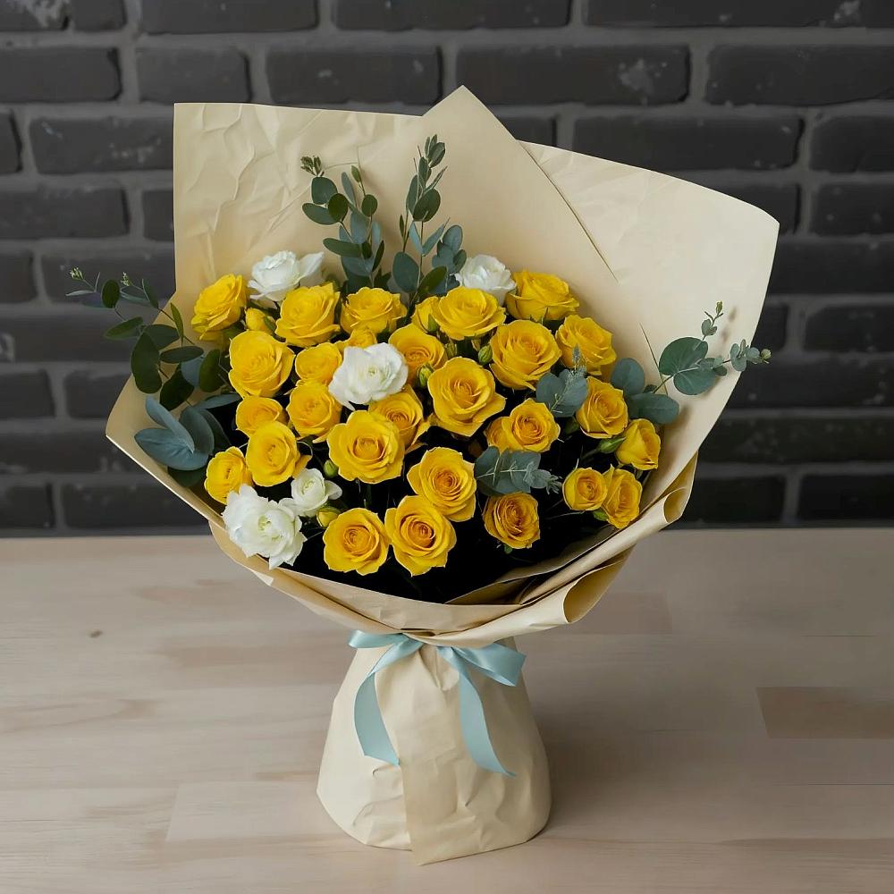 Букет цветов из: Розы в Суворовской