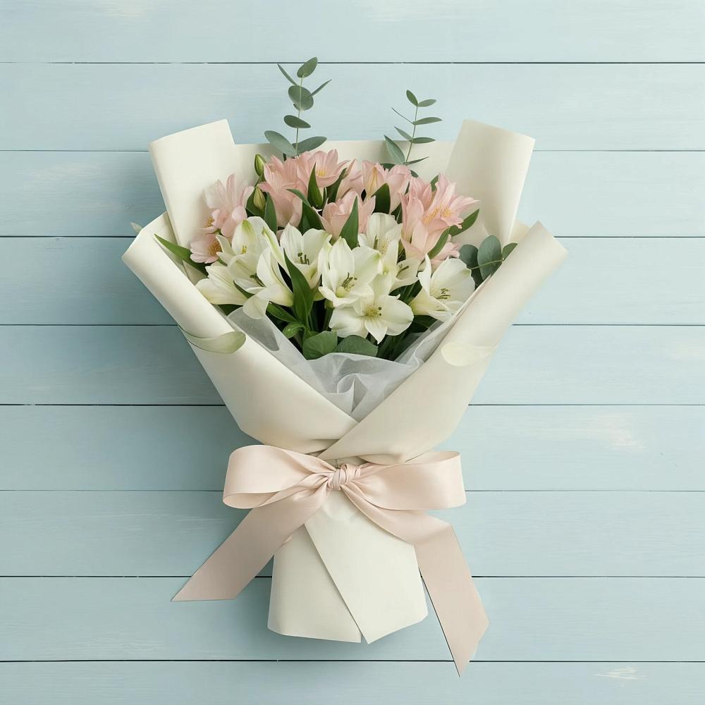 Букет цветов из: Альстромерии в Суворовской