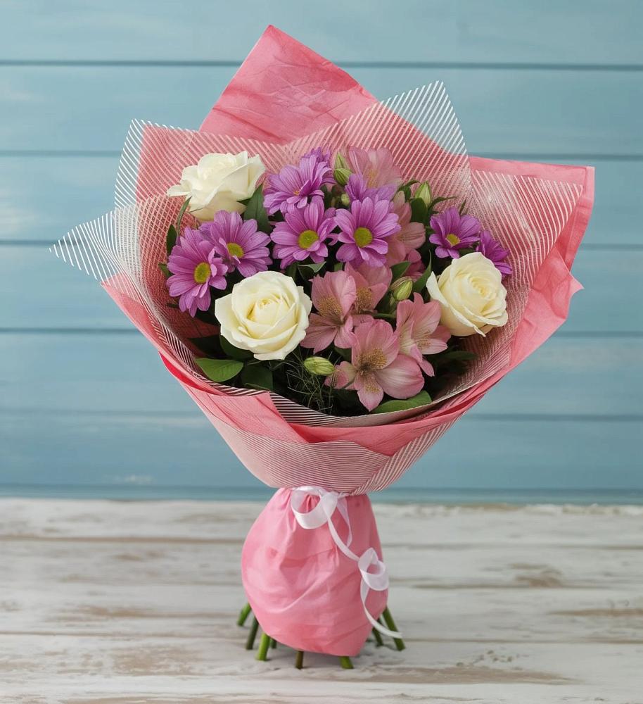 Букет цветов из: Герберы в Суворовской