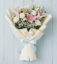 Букет цветов из:  Лилии в Суворовской
