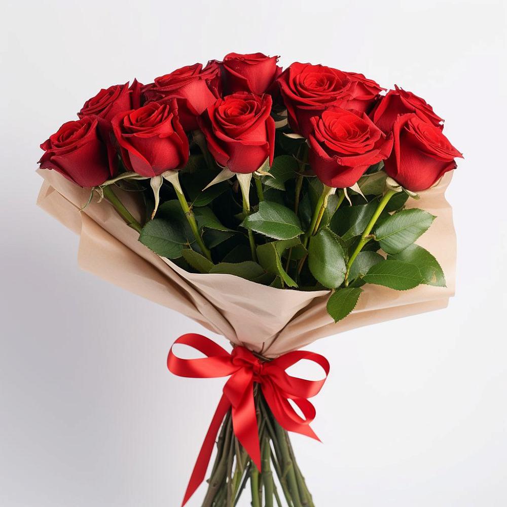 Букет 11 Красных роз Эдлесс Лав в Суворовской