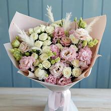 Букет цветов из:  Альстромерии и Розы в Суворовской